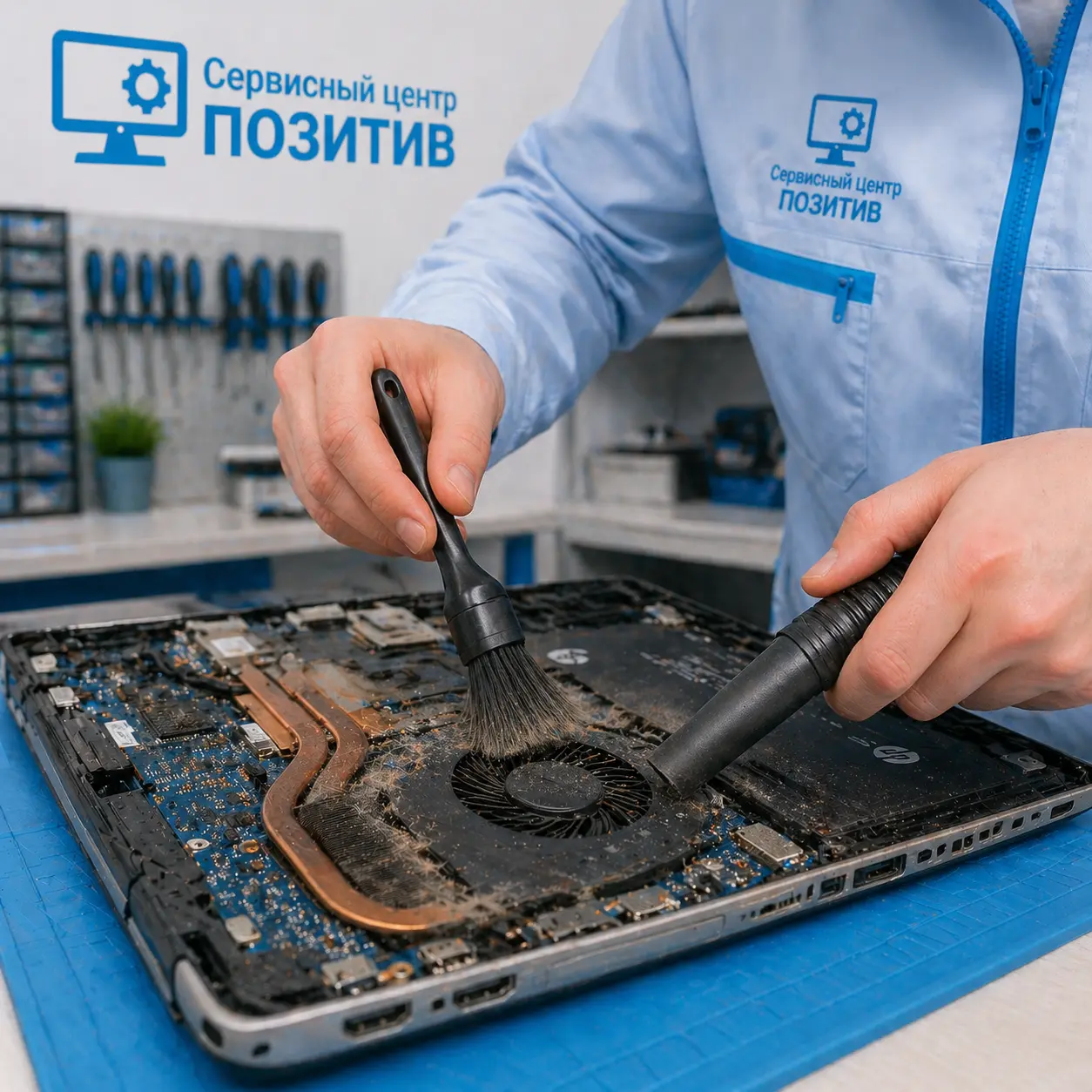 чистка ноутбука HP в Азове
