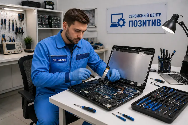 Замена шлейфа матрицы ноутбука в Азове