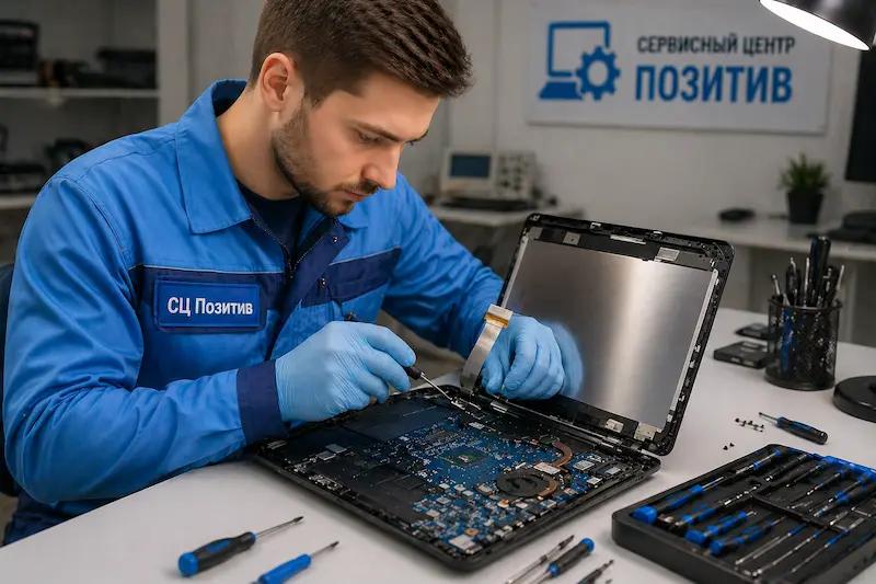 Ремонт шлейфа матрицы ноутбука в Азове