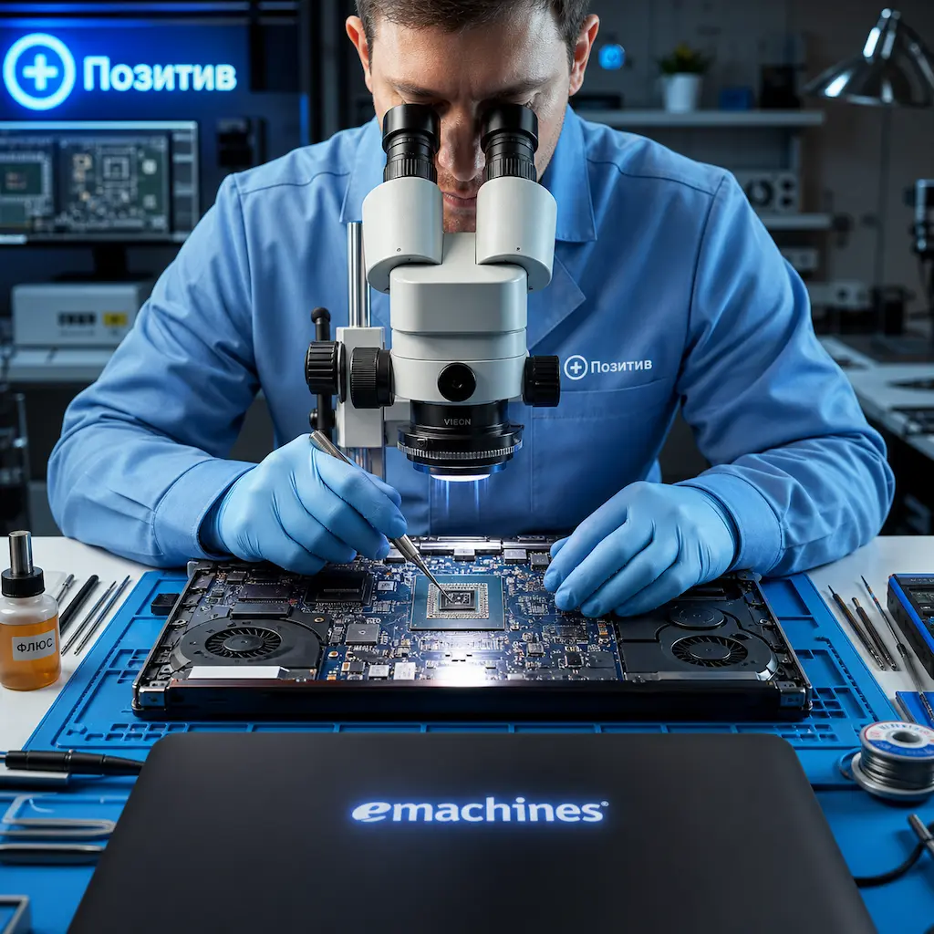 Замена видеокарты ноутбука Emachines в Азове