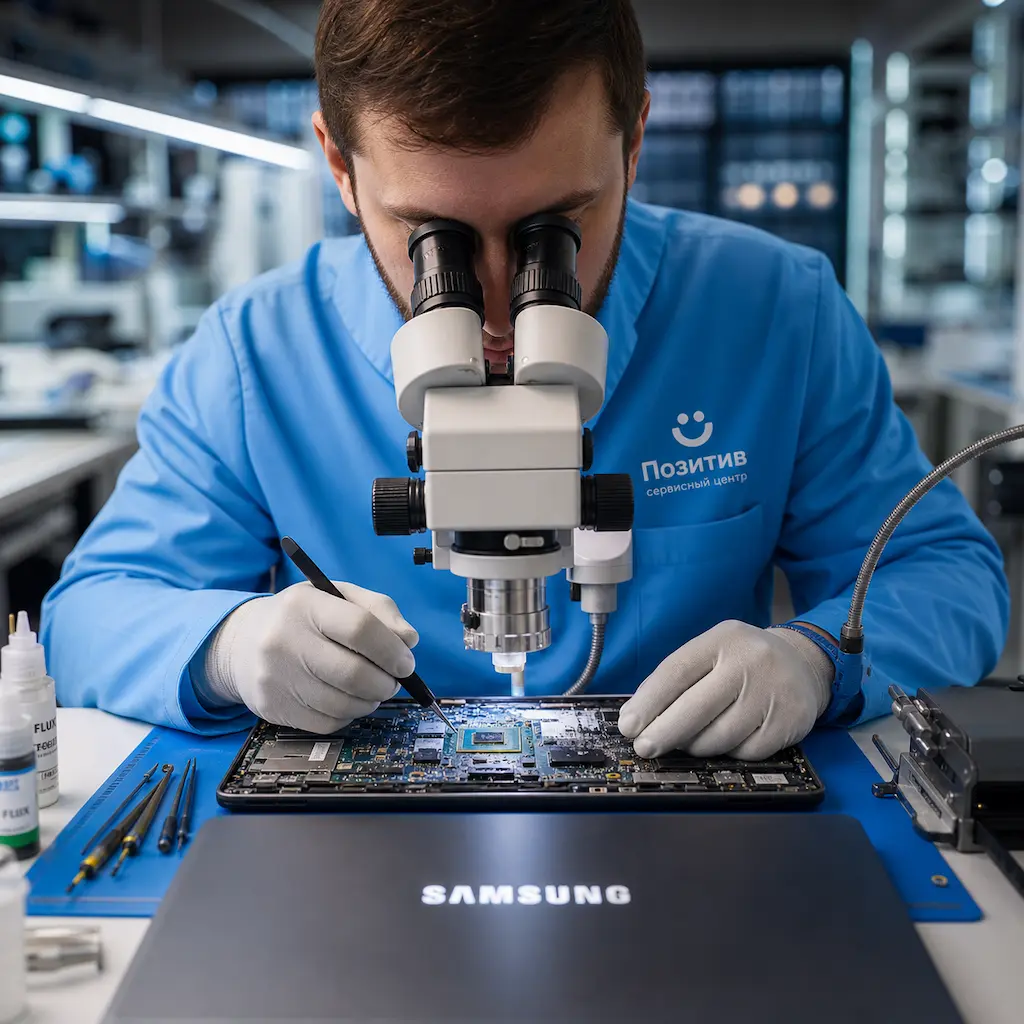 Замена видеокарты ноутбука Samsung в Азове