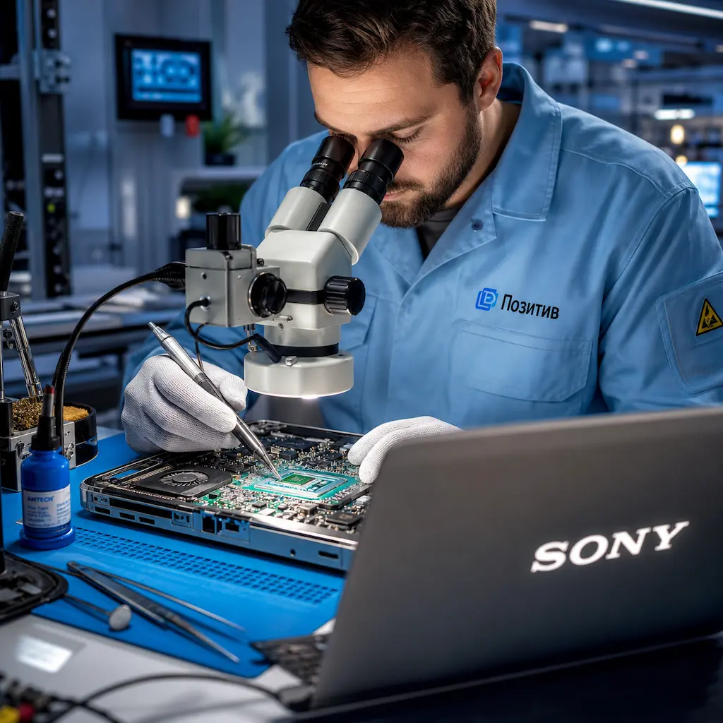 Замена видеокарты ноутбука Sony в Азове