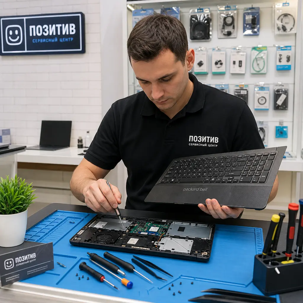заменить клавиатуру на ноутбуке Packard Bell в Азове