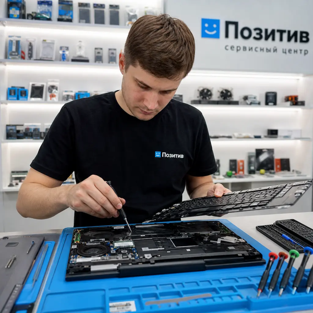 заменить клавиатуру на ноутбуке Samsung в Азове
