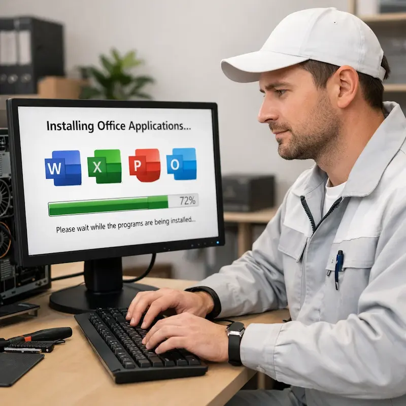 установка офисных программ на компьютер в Азове