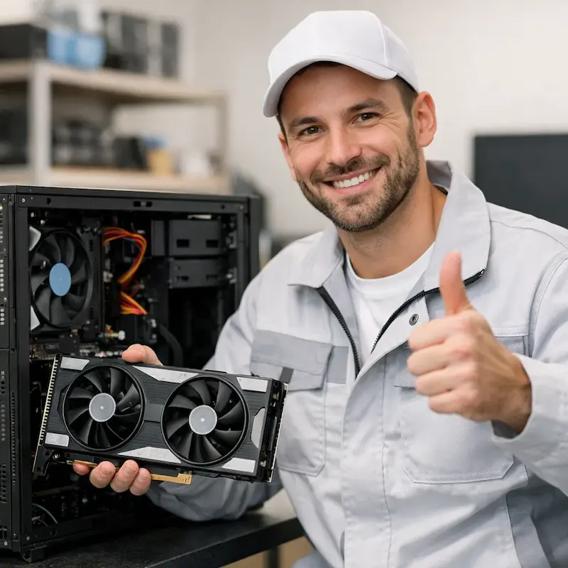 установка видеокарты на ПК в Азове